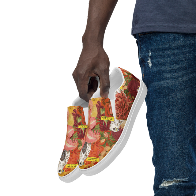 Oh My God, What The Fuck Hawaiian Men’s Slip-on Canvas Shoes