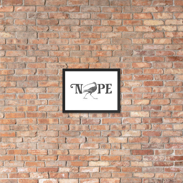 NOPE (Classic) Framed Poster