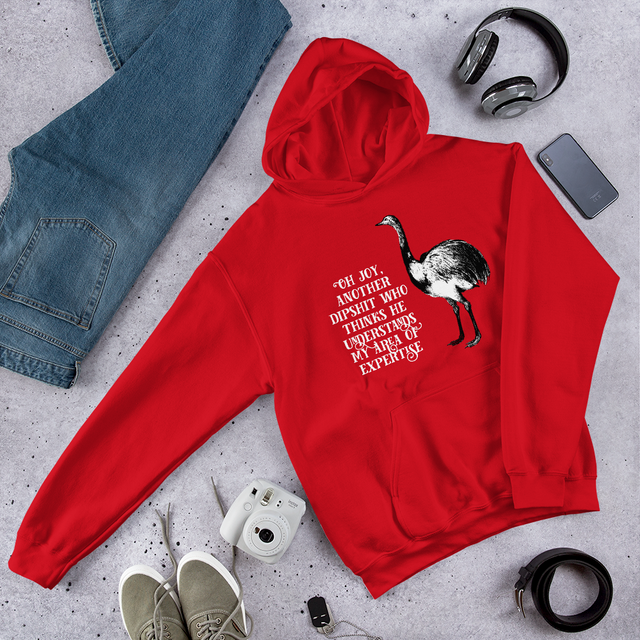 Oh Joy, Another Dipshit Who Thinks He Understands My Area Of Expertise Hooded Sweatshirt